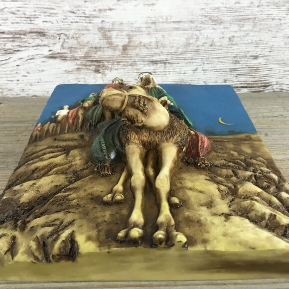 Vintage 3D Middle Eastern Camel Wall Plaque - Picture 6 of 9